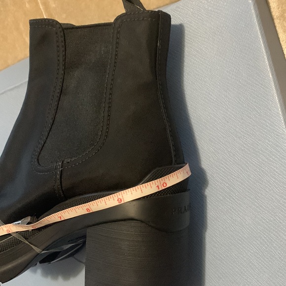 Prada Silky Nylon Chelsea Logo Boot - Picture 12 of 16